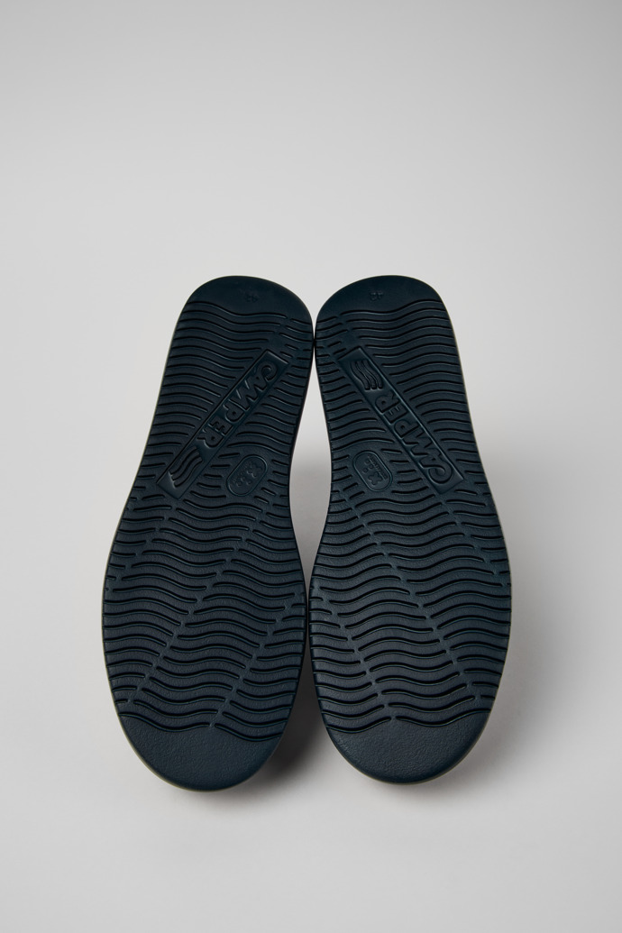 The soles of Runner K21 Black leather sneakers for men
