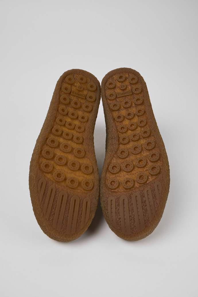 Peu Terreno Brązowe męskie buty typu desert z nubuku