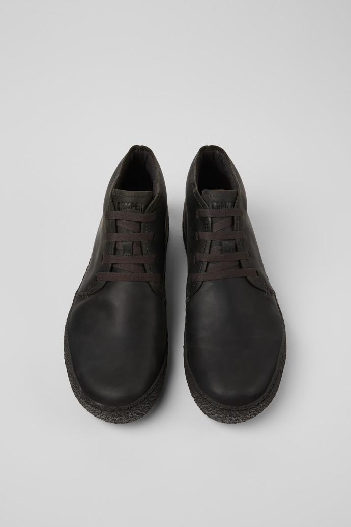 Peu Terreno Botines grises de nobuk para hombre.
