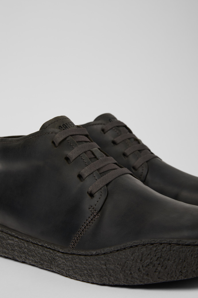 Peu Terreno Botines grises de nobuk para hombre.