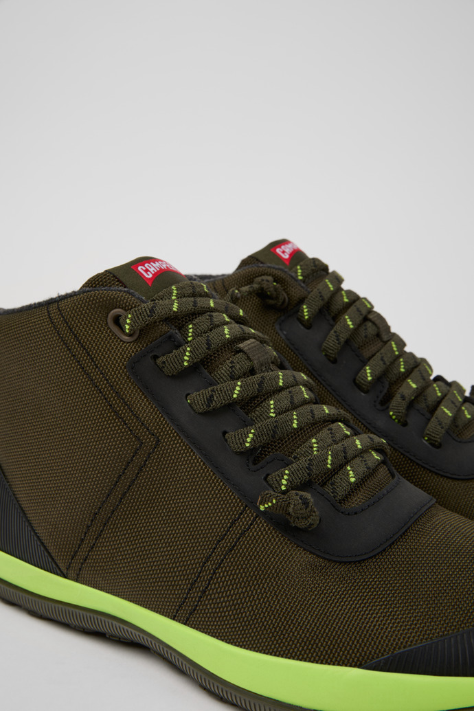Close-up view of Peu Pista GM Multicolor Textile Ankle Boots for Men.