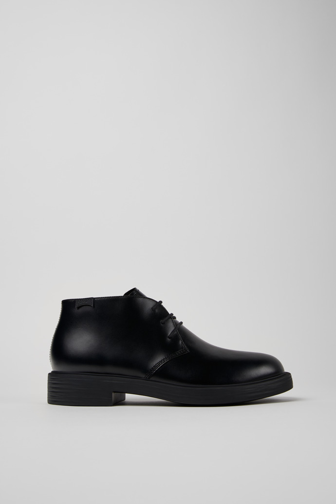 Image of Dean Botines de piel negra para hombre