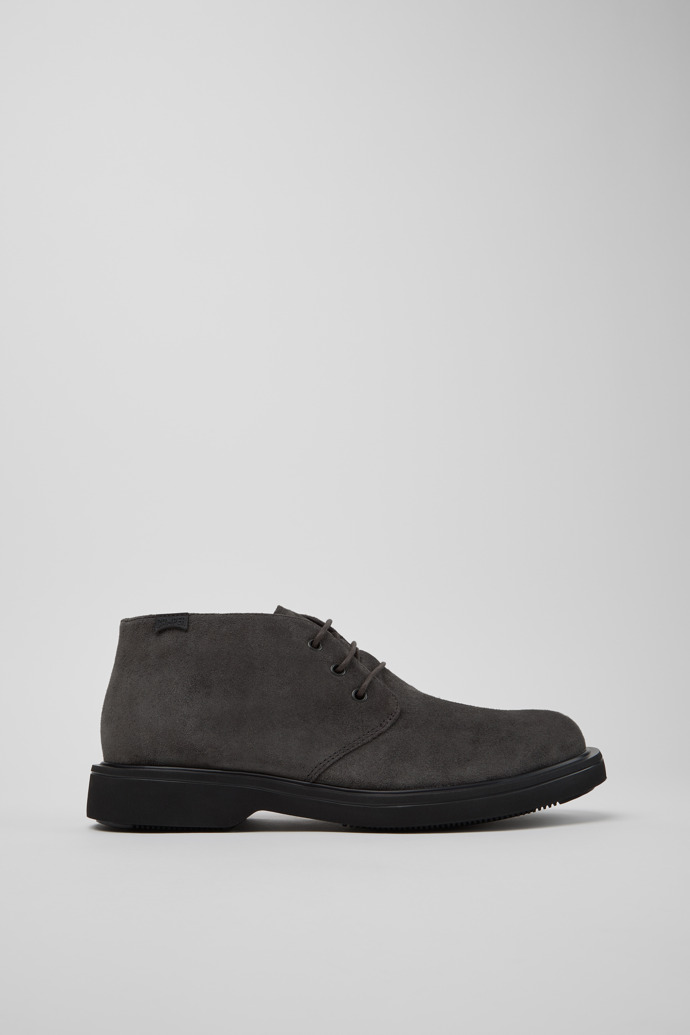 Norman Graue Stiefeletten aus Veloursleder für Herren.