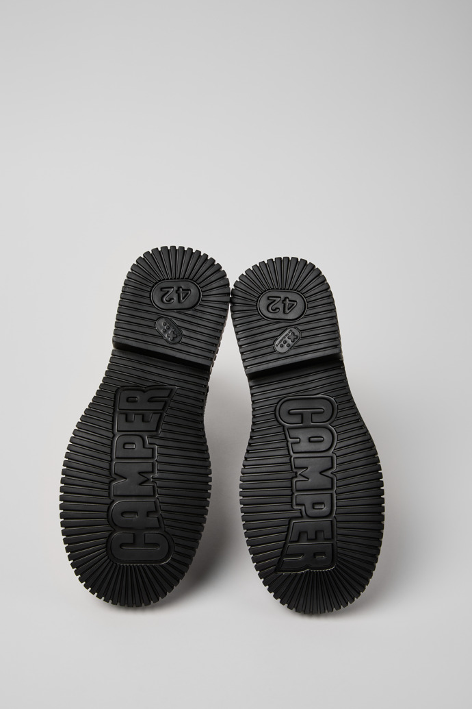 Pix Berlin Botas de media caña negras de nobuk para hombre.
