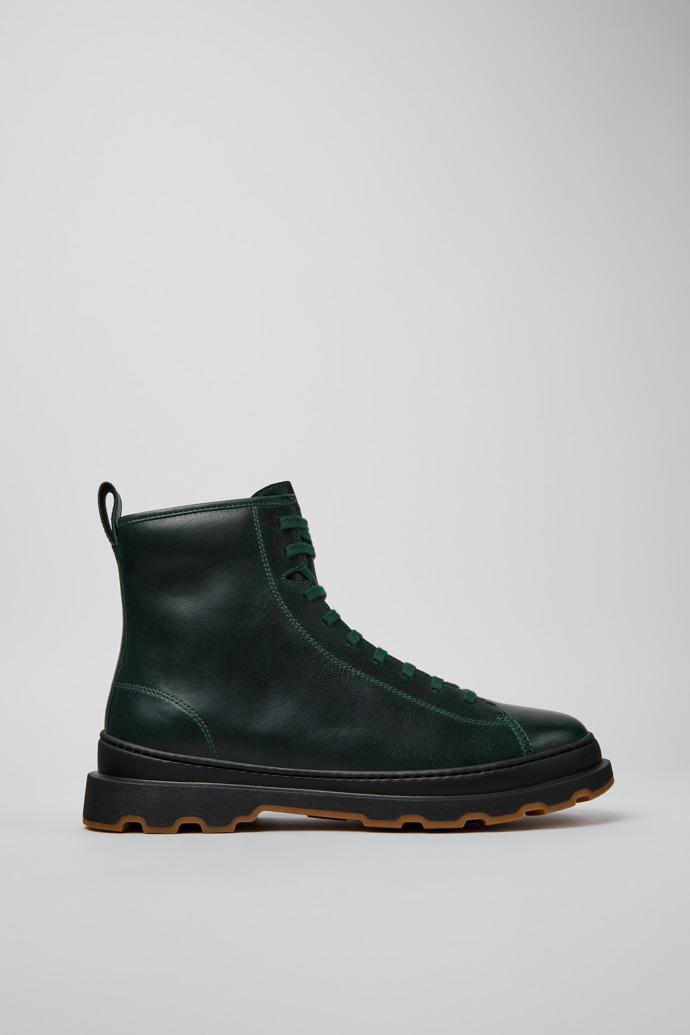 Brutus+ Botas de media caña verdes de piel para hombre.