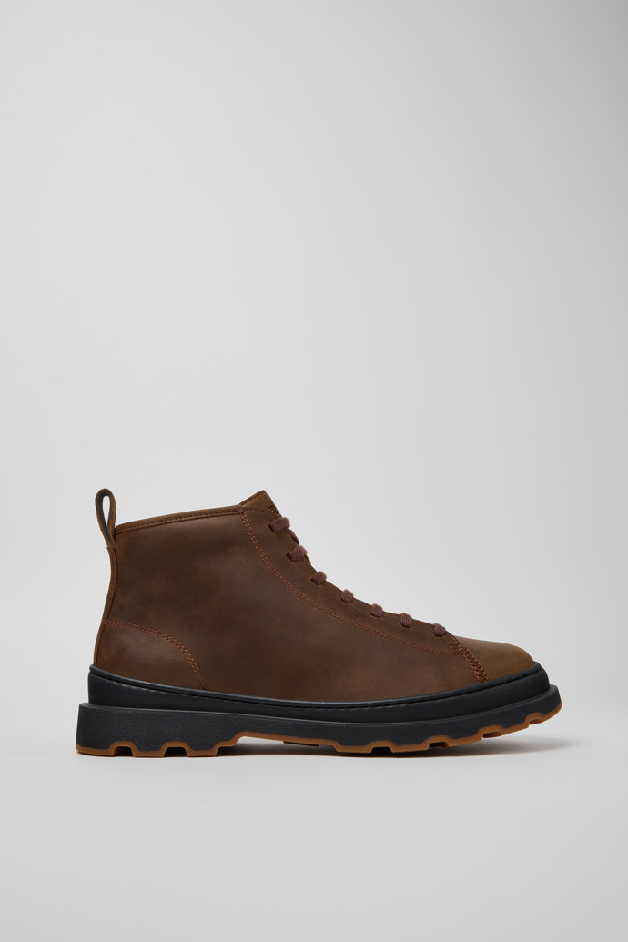 Brutus+ Bottines en nubuck marron pour homme.