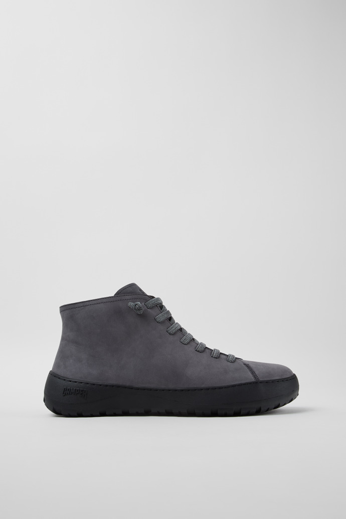 Peu Serra Graue Nubukleder-Stiefeletten für Herren.