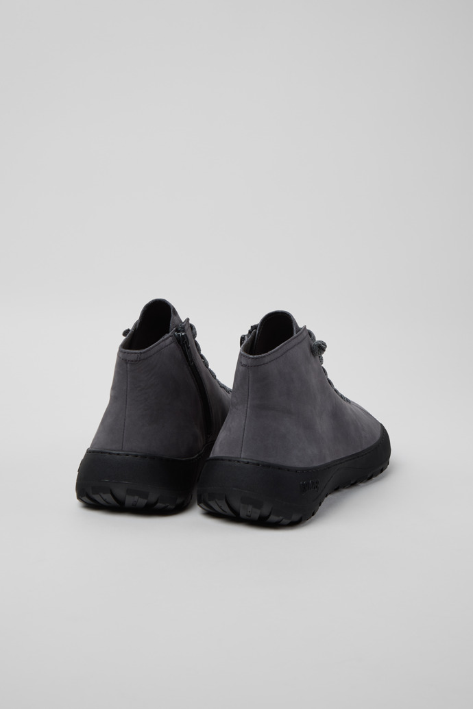 Peu Serra Graue Nubukleder-Stiefeletten für Herren.