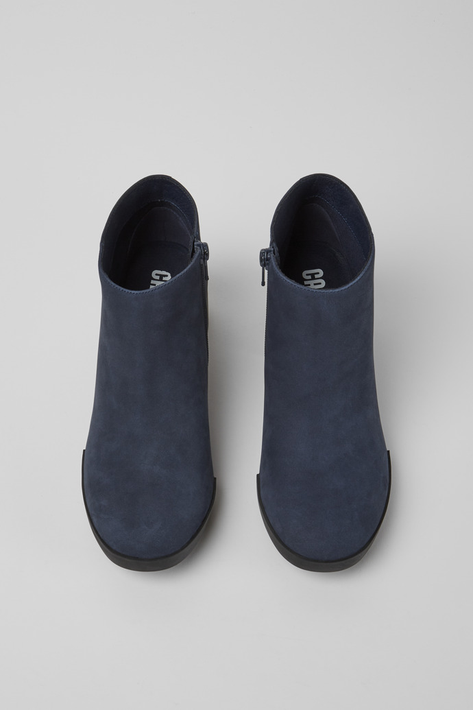 Overhead view of Lotta Blue Ankle Boots for Women