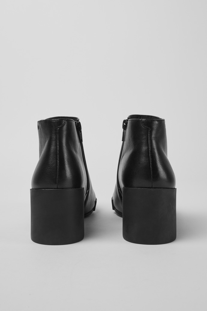 Back view of Lotta Black Ankle Boots for Women