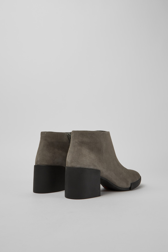 Back view of Lotta Grey Ankle Boots for Women