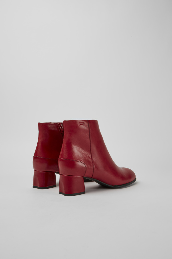 Back view of Katie Women's red ankle boot