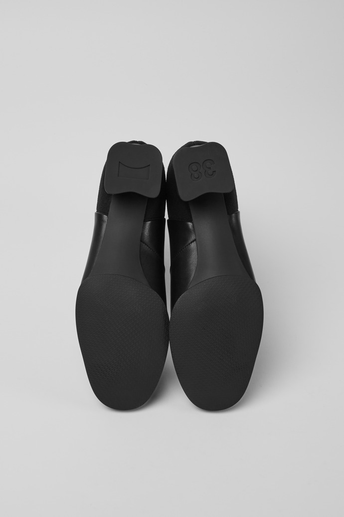The soles of Katie Black Formal Shoes for Women