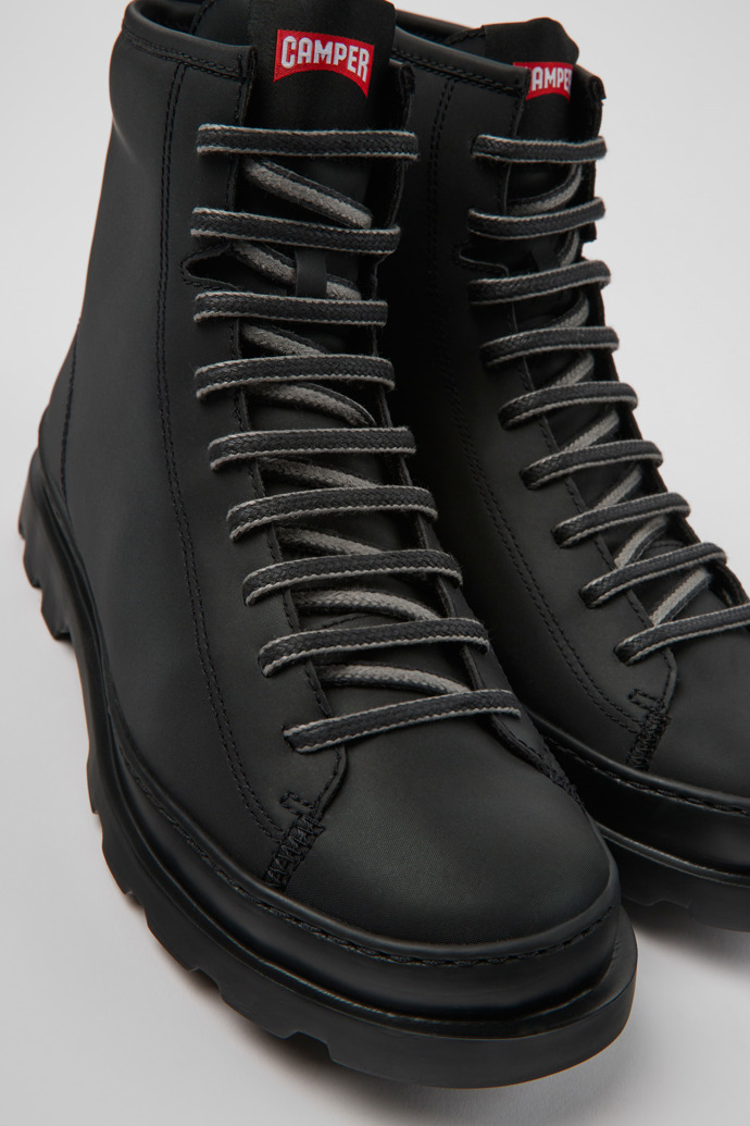 Close-up view of Brutus Black MIRUM® boots for women