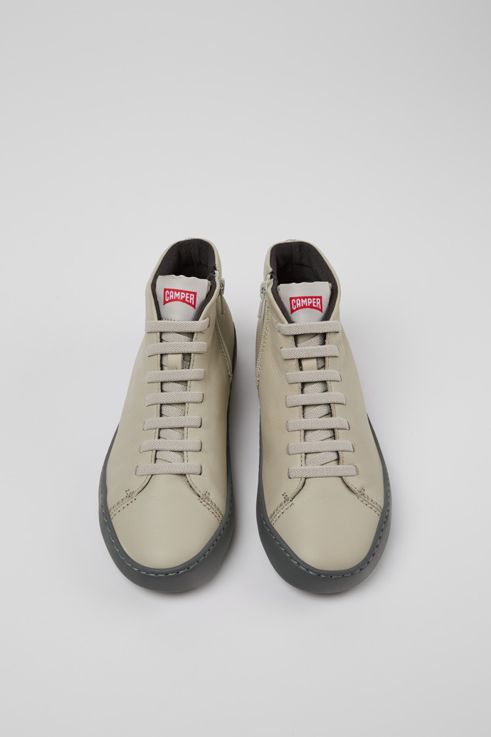 Peu Touring Botines de piel gris para mujer