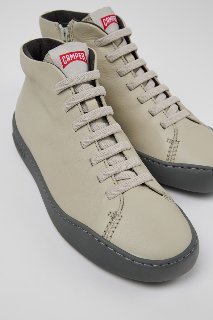 Peu Touring Botines de piel gris para mujer