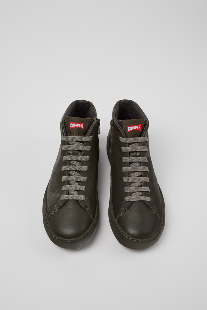 Peu Touring Sneakers botín verdes de piel para mujer.