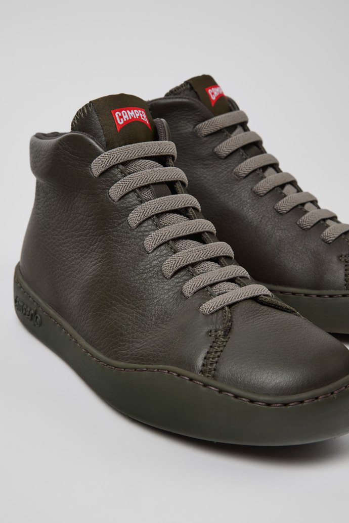 Peu Touring Sneakers botín verdes de piel para mujer.
