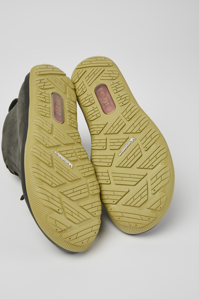 The soles of Peu Pista Grey nubuck shoes for women