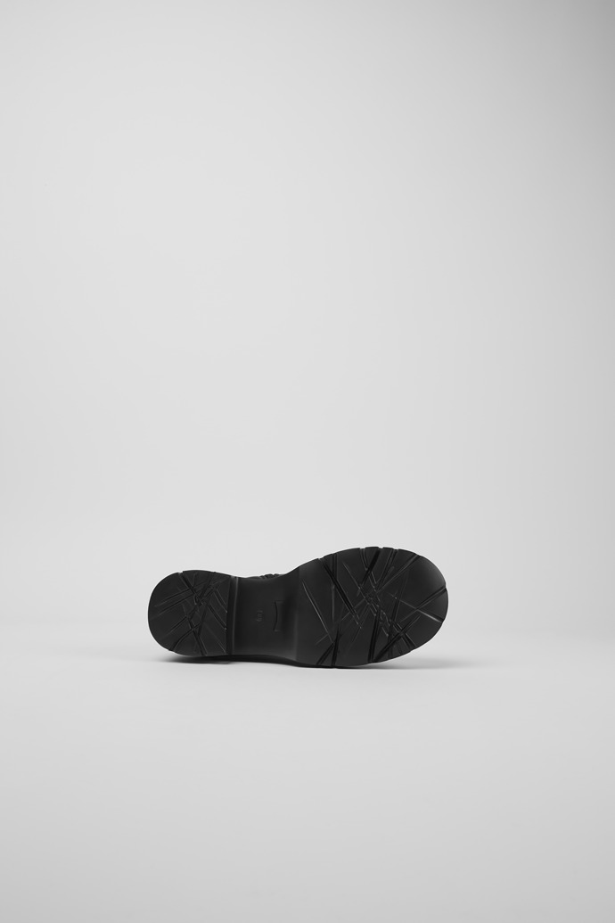Milah Μαύρες δερμάτινες μπότες με φερμουάρ για γυναίκες