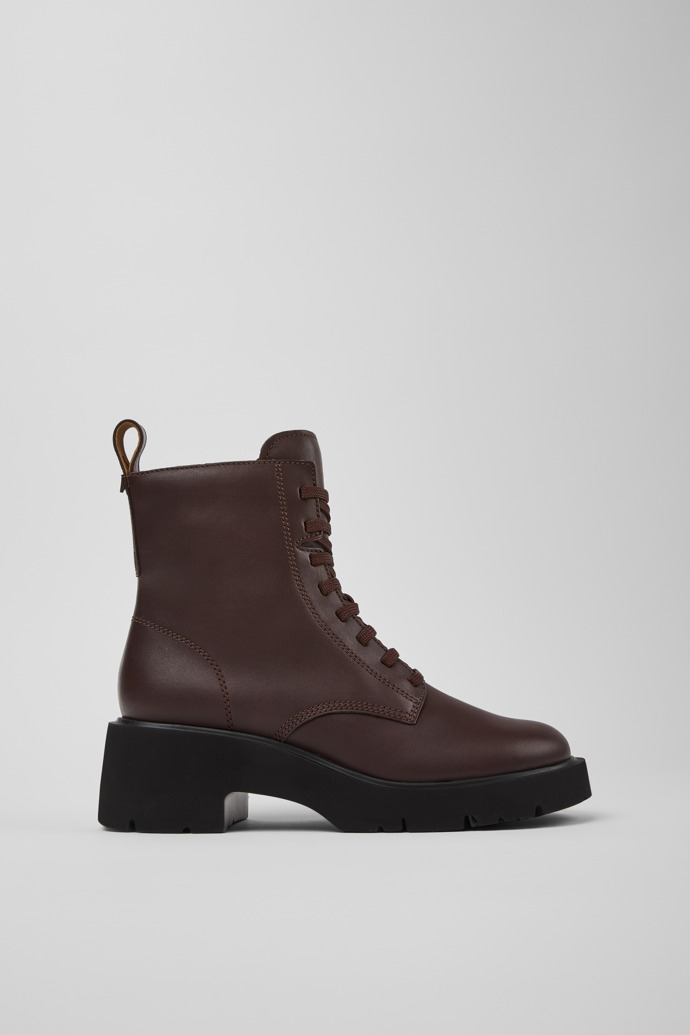Milah Bruine leren midboot voor dames.