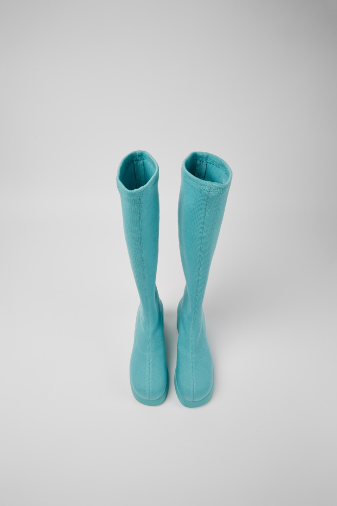 Overhead view of Kaah Turquoise boots for women