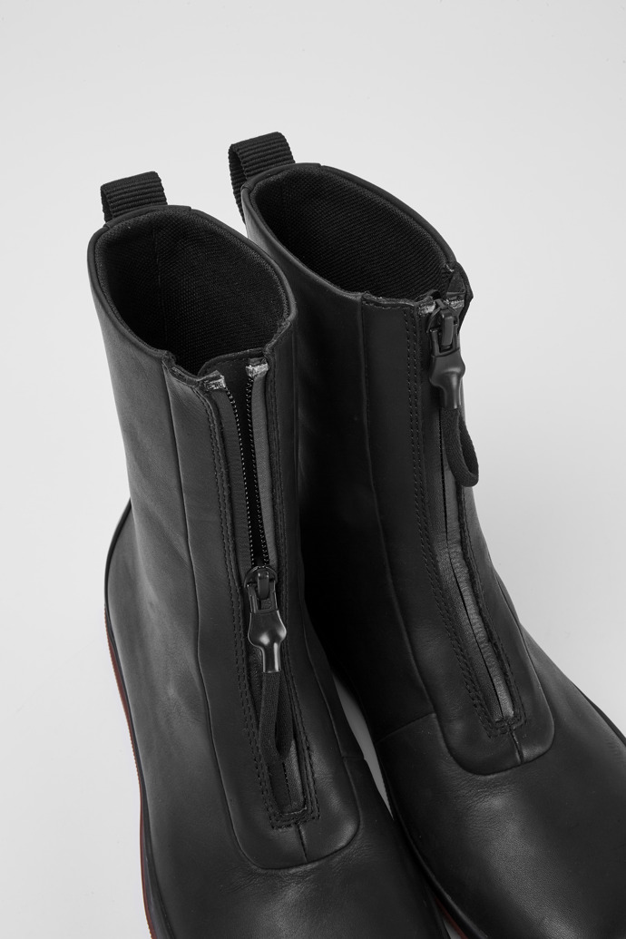 輝い カンペール メンズ ブーツ シューズ PEU PISTA Lace-up ankle boots black