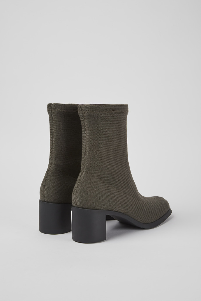 Back view of Meda Green boots for women