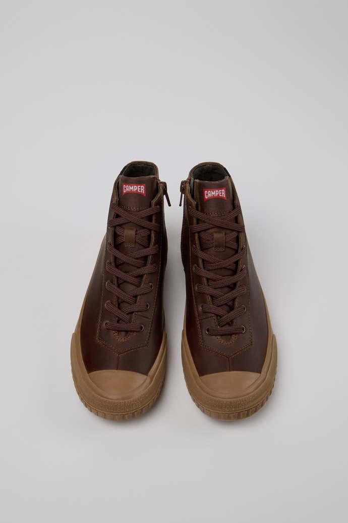 Overhead view of Camaleon Gray Sneaker Booties for Women.