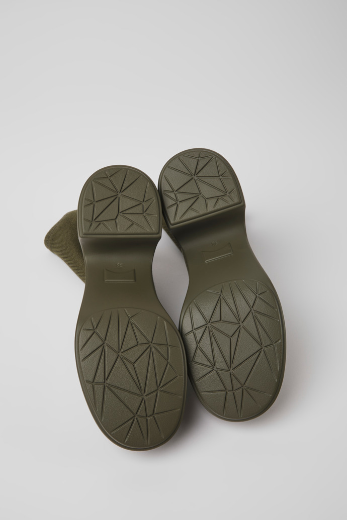 The soles of Thelma TENCEL® Green TENCEL® Lyocell boots for women