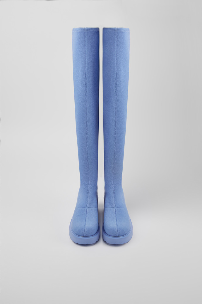 Milah TENCEL® Botas de cano alto em Lyocell TENCEL™ azuis para mulher