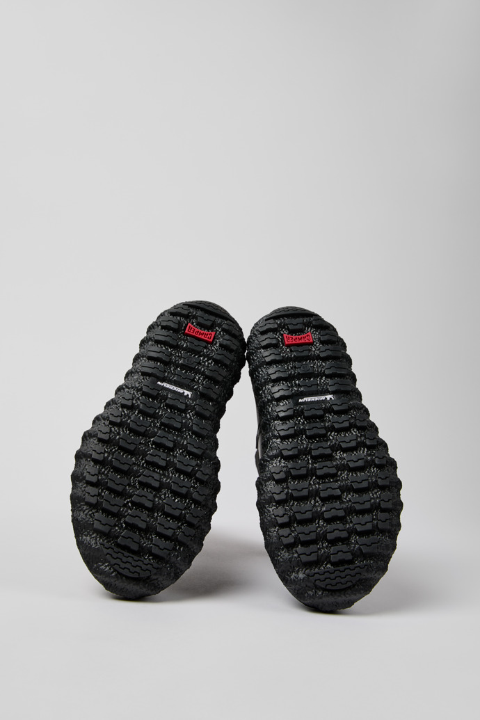 Ground Botines de piel negros para mujer.