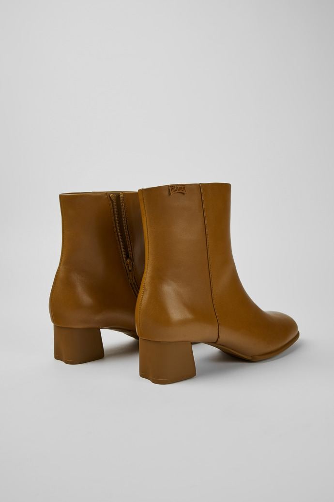 Back view of Katie Brown leather ankle boots