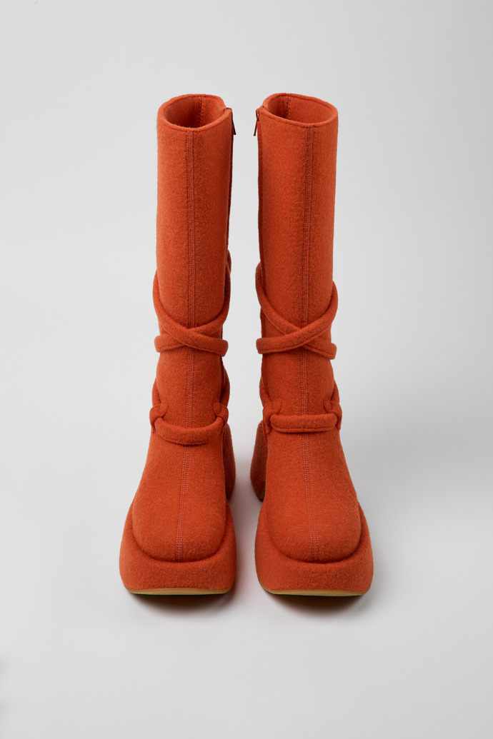 Camper Together Orange Ankle Boots for Women - Spring/Summer