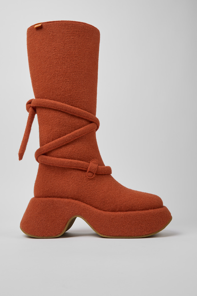 Camper Together Orange Ankle Boots for Women - Spring/Summer