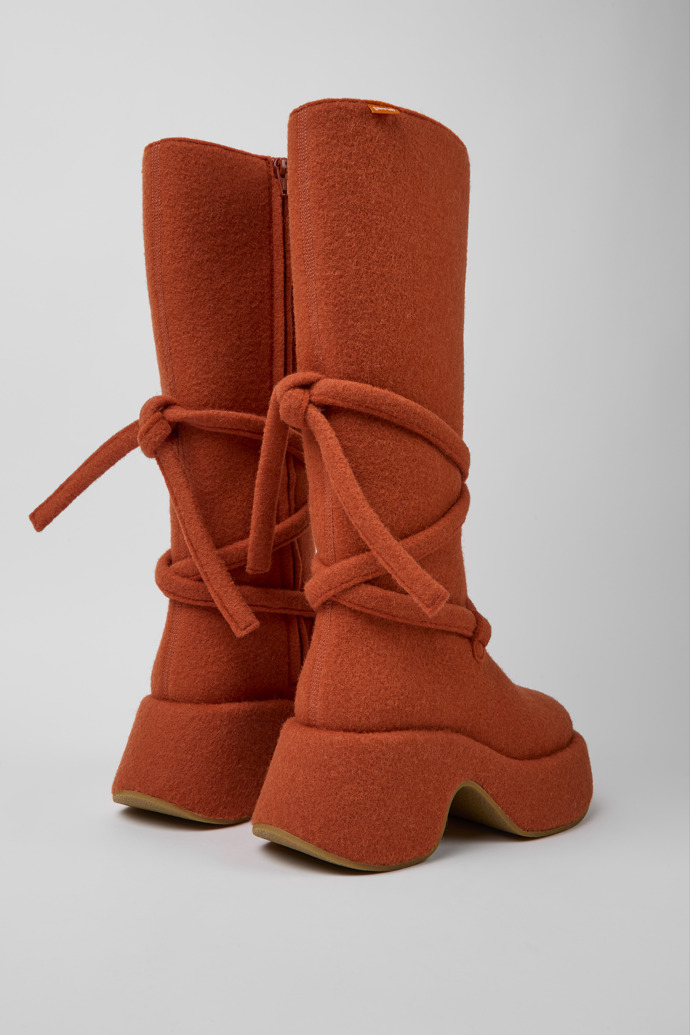 Camper Together Orange Ankle Boots for Women - Spring/Summer