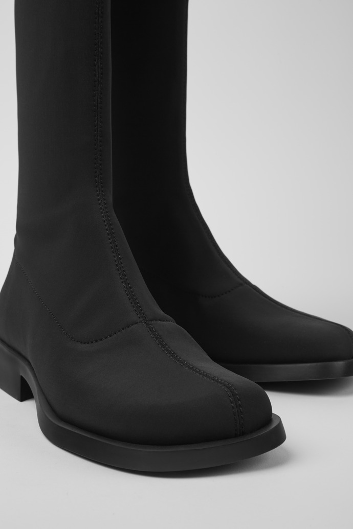 Close-up view of Dana Black boots for women