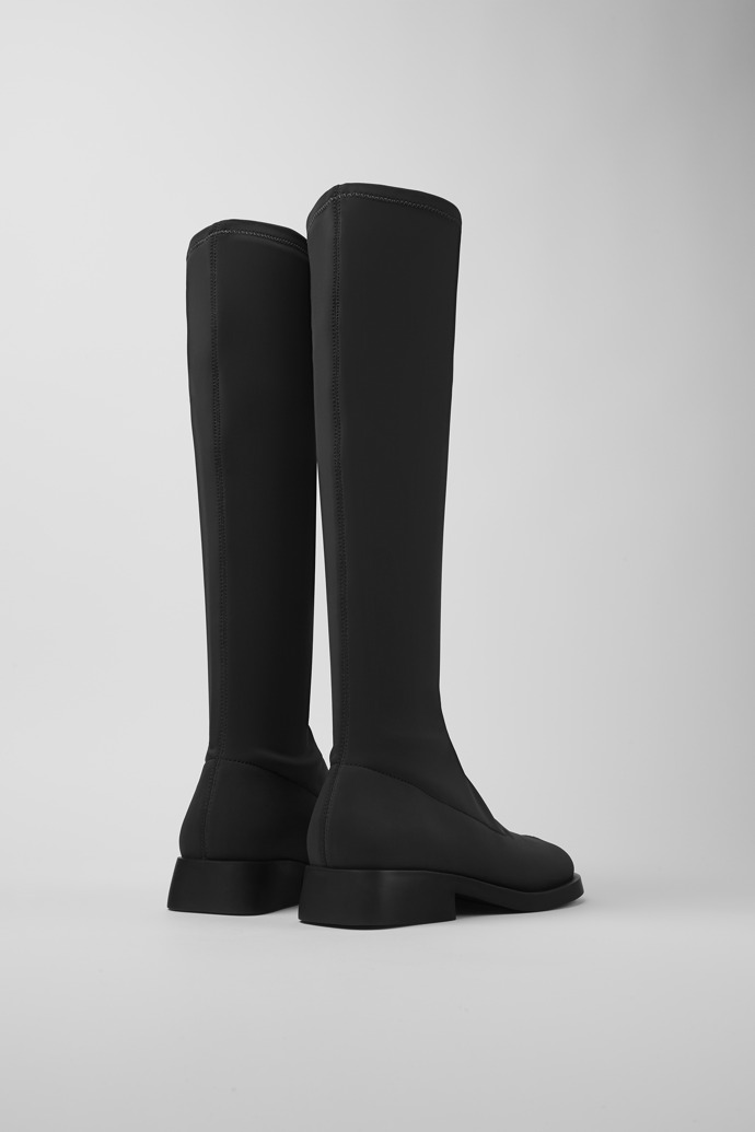 Back view of Dana Black boots for women