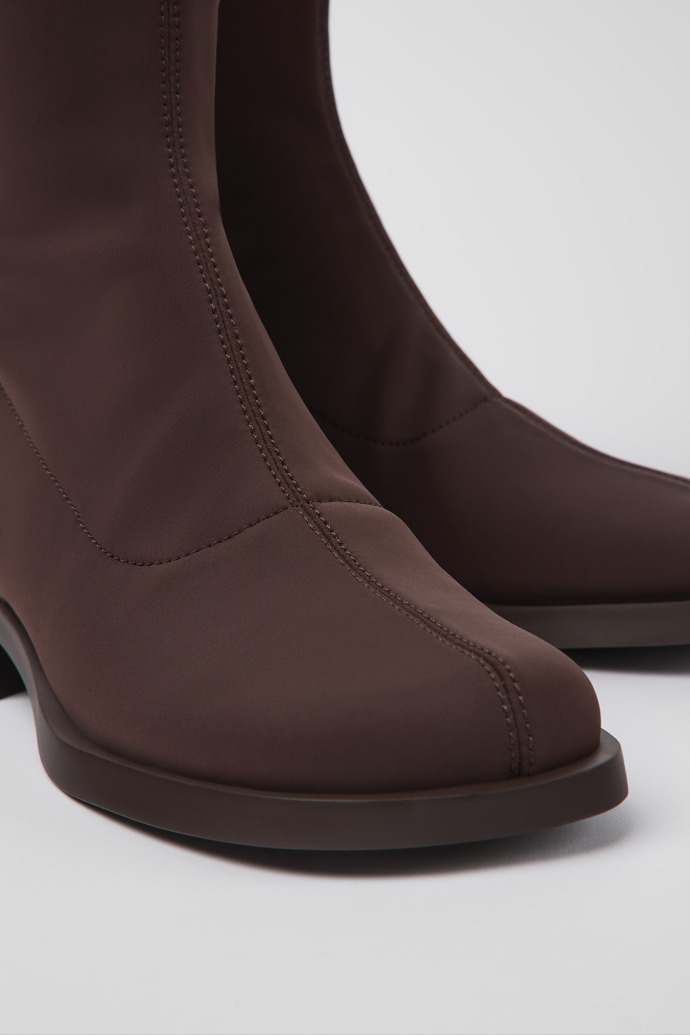 Close-up view of Dana Burgundy boots for women