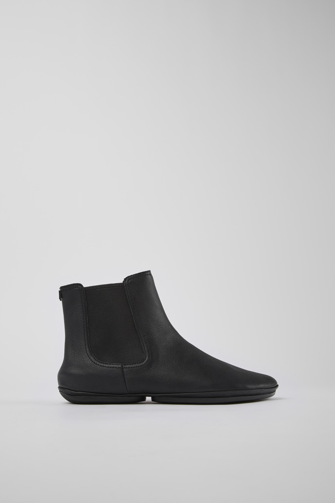 Right Botas de piel negras para mujer