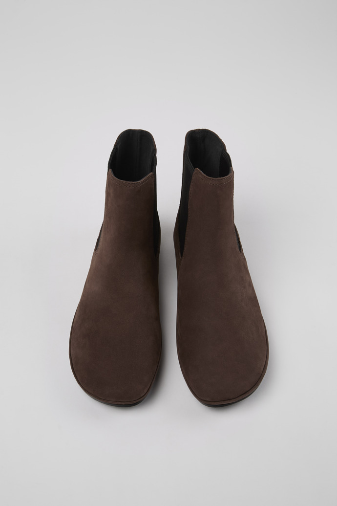 Right Botas em nobuck castanhas para mulher