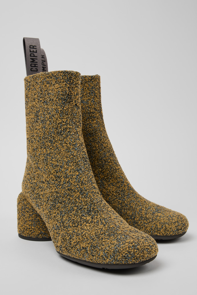 Close-up view of Niki Multicolored Textile Boots for Women