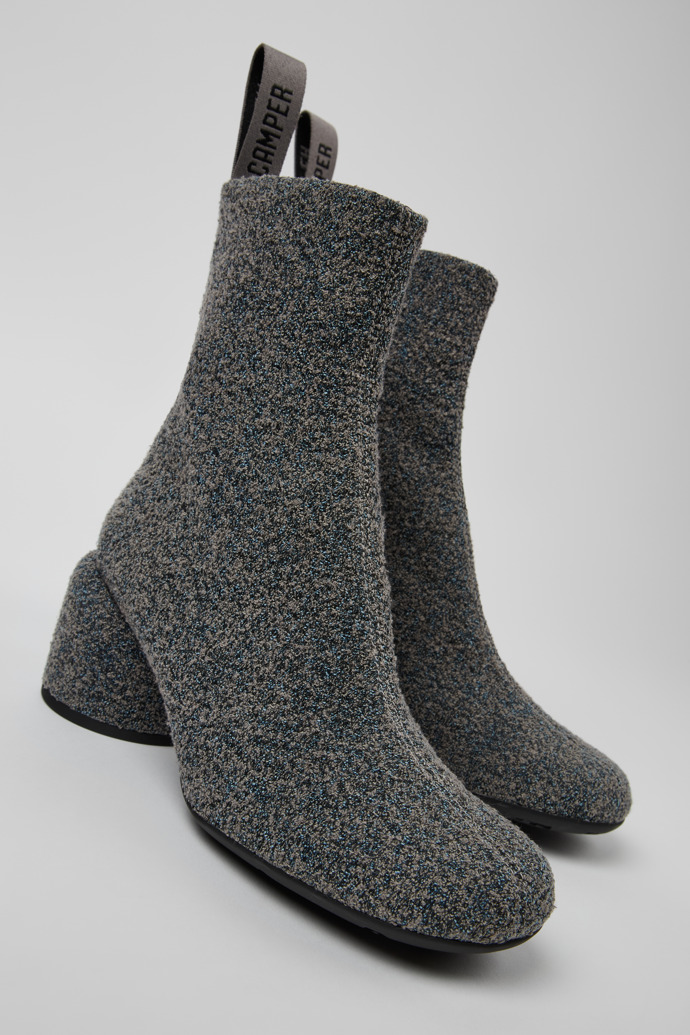 Close-up view of Niki Multicolored Textile Boots for Women