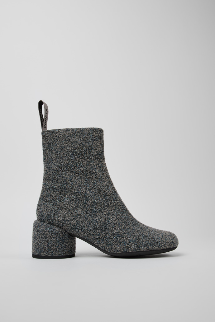 Side view of Niki Multicolored Textile Boots for Women