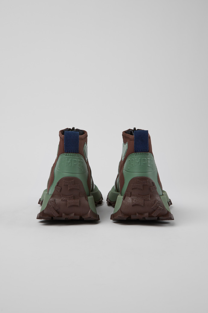 Back view of Drift Trail VIBRAM Multicolored recycled PET ankle boots for women