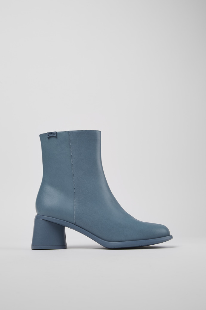 Kiara Bottes en cuir gris pour femme