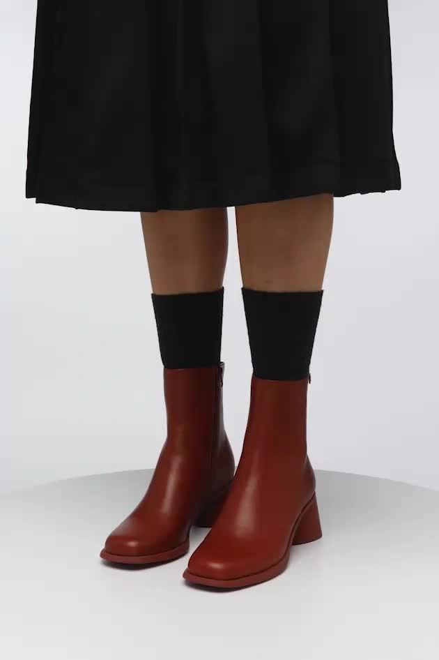 KIA Red Ankle Boots for Women - Spring/Summer collection