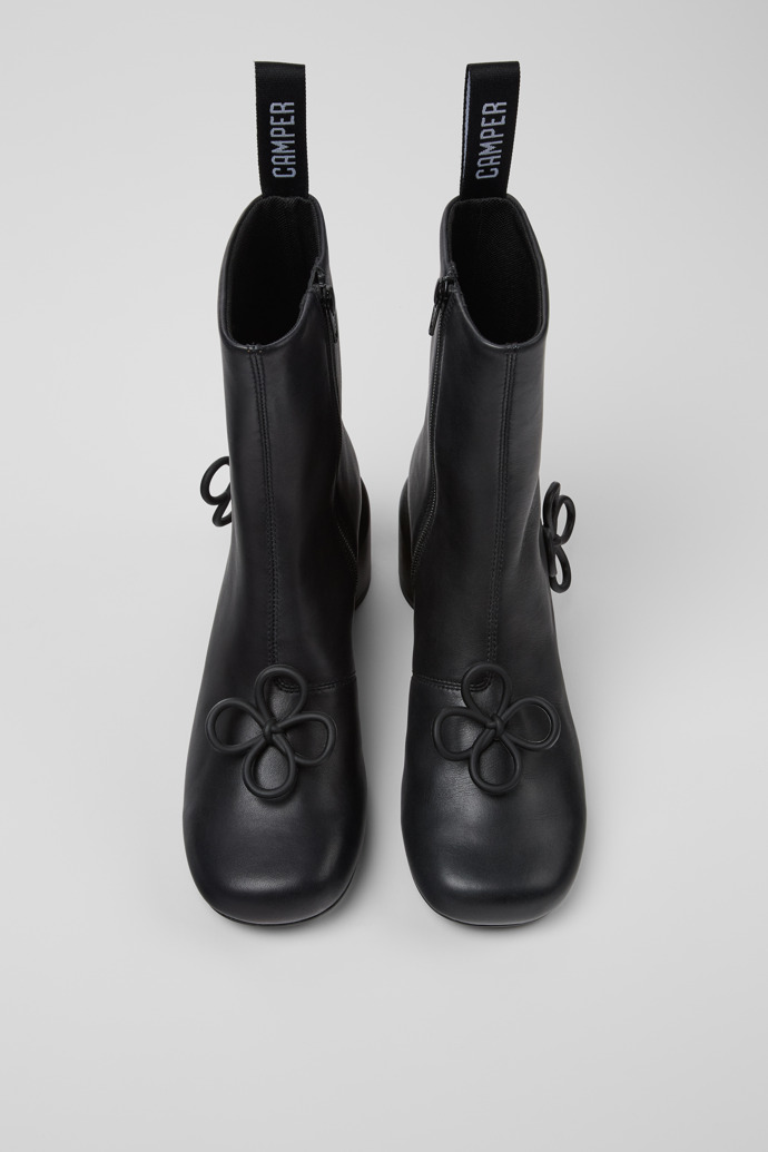 Twins Schwarzer Damenstiefel aus Leder