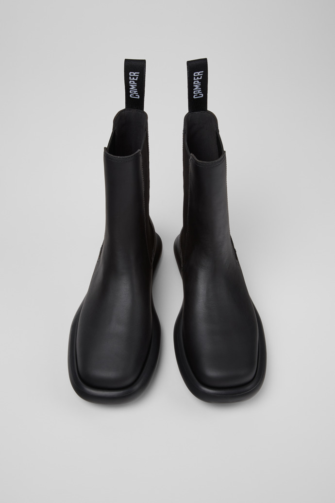 Onda Botines de piel negra para mujer.