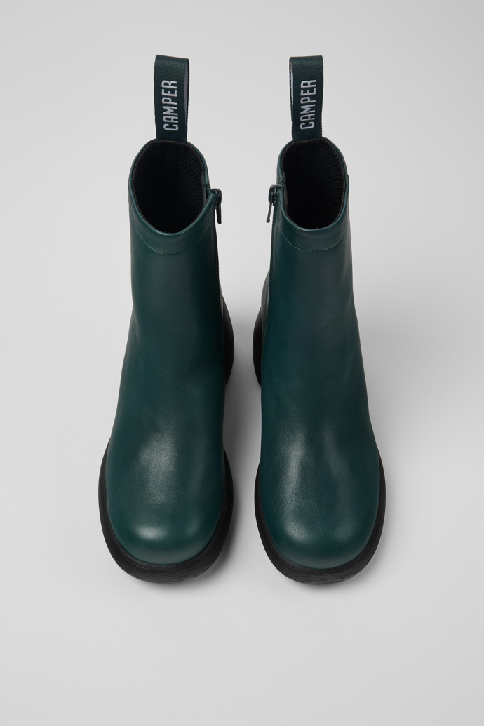 Thelma Botas verdes de piel para mujer